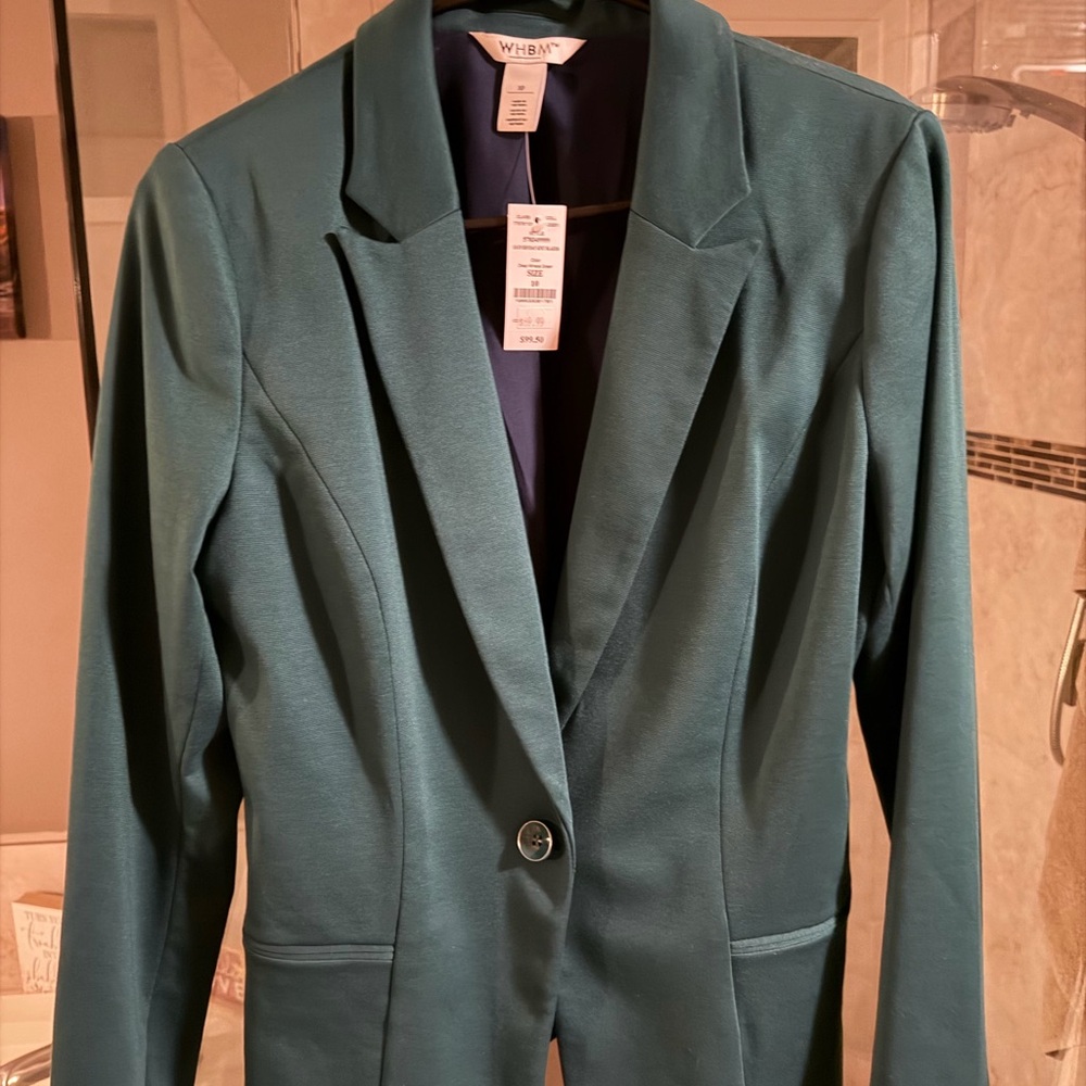 White House Black Market Teal Blazer